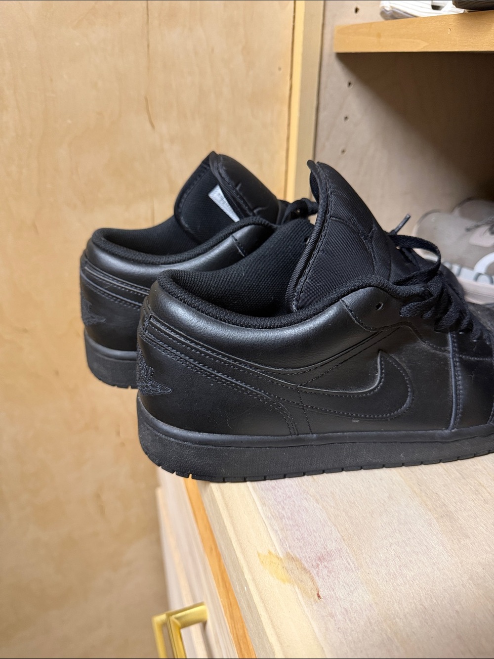 Nike Air Jordan 1 Low - Black Men's Sneakers